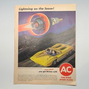 Vintage Spark Plugs Wall Art Poster